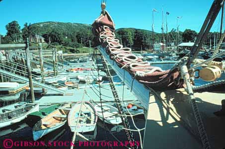 Stock Photo #9186: keywords -  boat boats bowsprit camden coast coastal england harbor harbors horz in maine marina marinas new port schooner schooners ship ships shore shoreline summer