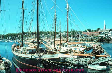 Stock Photo #9187: keywords -  boat boats camden coast coastal england harbor harbors horz in maine marina marinas new port schooner schooners ship ships shore shoreline summer