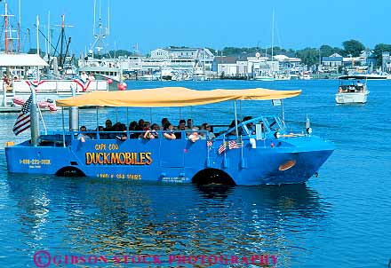 Stock Photo #14315: keywords - adventure amphibian amphibious boat cape car cars coast coastal cod destination duckmobile england harbor harbors horz hyannis in marina marinas massachusetts new ocean people recreation region resort resorts ride rider riders rides riding sea seashore shore shoreline summer sunny sunshine tour touring tourist tourists tours travel trip trips truck vacation vehicle vehicles warm water