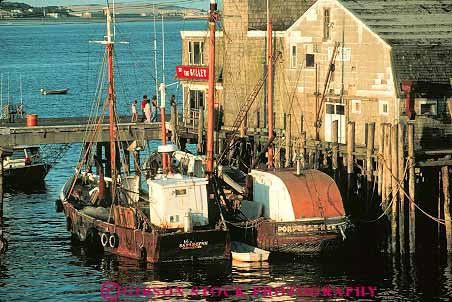 Stock Photo #14324: keywords -  boat boats cape coast coastal cod destination dock docks england fishing horz massachusetts new ocean provincetown region resort resorts sea seashore shore shoreline summer sunny sunshine travel vacation warm water wharf wharfs