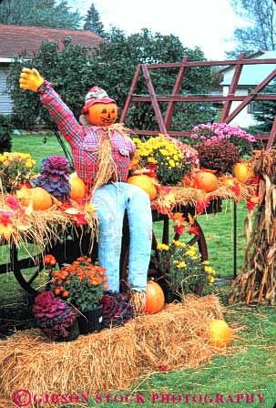 Stock Photo #9241: keywords - autumn character colorful costume costumes cute different display england fall foliage funny harvest massachusetts nature new pumpkin pumpkins scarecrow scenery scenic season unusual vert wagon