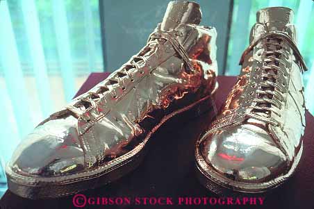 Stock Photo #14361: keywords -  award awards basketball bronze bronzed celebrities celebrity commemorate commemorates commemorating display displaying displays england exhibit exhibits fame famous hall halls horz massachusetts museums new of region shoe shoes sport sports springfield