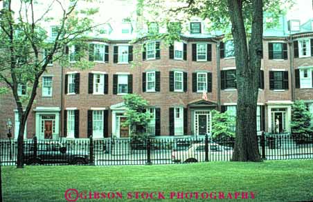 Stock Photo #9731: keywords -  architecture around beacon boston building buildings cities city crowded dense downtown england hill home homes horz house houses lamp massachusetts neighborhood neighborhoods new residential street streets urban