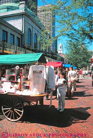 Stock Photo #9746: keywords - boston business cart carts center cities city england marketplace markets massachusetts new outdoor outside plaza plazas quincy retail shop shopper shoppers shopping shops small store stores summer urban vendor vendors vert wagon wagons
