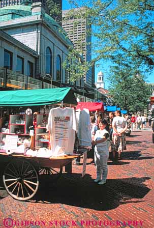 Stock Photo #9746: keywords -  boston business cart carts center cities city england marketplace markets massachusetts new outdoor outside plaza plazas quincy retail shop shopper shoppers shopping shops small store stores summer urban vendor vendors vert wagon wagons