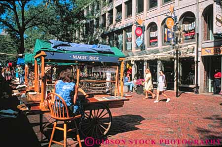 Stock Photo #9747: keywords -  boston business cart carts center cities city england horz marketplace markets massachusetts new outdoor outside plaza plazas quincy retail shop shopper shoppers shopping shops small store stores summer urban vendor vendors wagon wagons