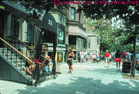 Stock Photo #9748: keywords -  boston business cities city district england horz massachusetts neighborhood neighborhoods new newberry pedestrians people relax relaxing sidewalk social street urban