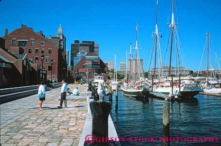 Stock Photo #9789: keywords -  bay boat boats boston cities city dock docks england horz in long marina marinas massachusetts new ocean sailboats sea waterfront wharf wharfs