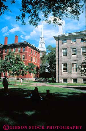 Stock Photo #14363: keywords - building buildings cambridge campus campuses college colleges education england harvard historic massachusetts new region school schools student students universities university vert