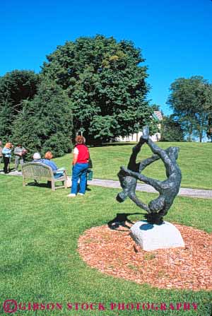 Stock Photo #9207: keywords -  art berkshires england landscape landscaping massachusetts museum museums new norman outdoor outside rockwell sculpture sculptures stockbridge tourists vert