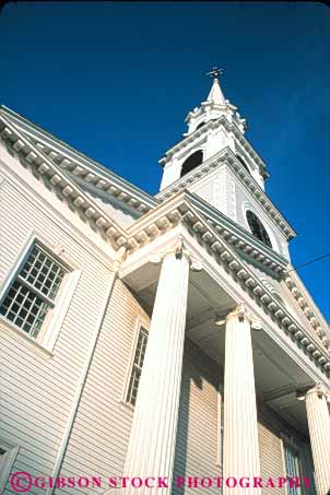 Stock Photo #9218: keywords -  architecture berkshires church churches colonial column columns congregational design massachusetts steeple style tall tradition traditional vert white williamstown
