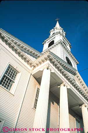 Stock Photo #9218: keywords - architecture berkshires church churches colonial column columns congregational design massachusetts steeple style tall tradition traditional vert white williamstown