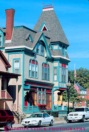 Stock Photo #14390: keywords - adams berkshire berkshires bright building buildings color colorful decorate decorated decoration destination hill hills home house massachusetts paint painted travel vacation vert victorian victorians