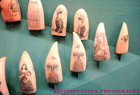 Stock Photo #14398: keywords -  antique antiques art artistic bedford coast coastal craft crafted crafts england historic horz massachusetts museum museums new port ports rare region sailor scrimshaw seashore shore shoreline sperm teeth tooth tradition traditional whale whales whaling