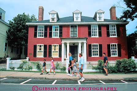 Stock Photo #14408: keywords - american architecture colonial design england historic history home homes horz house houses jackson massachusetts new old past people plymouth region restoration restored russell style vintage walking whitfield wood wooden