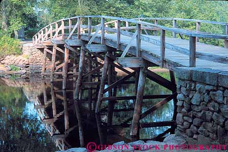 Stock Photo #14413: keywords -  american bridge bridges concord england historic history horz independence man massachusetts minute national new north park parks reconstruct reconstructed reconstruction region revolution revolutionary war wood wooden