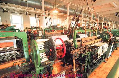 Stock Photo #14421: keywords -  american automate automated automation bott building cotton england equipment fabric fabrics factories factory historic history horz industrial industry loom looms lowell machine machinery machines manufacture manufacturing massachusetts mill national new park parks region system systems textile textiles thread weave weaves weaving working
