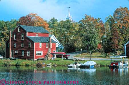 Stock Photo #9309: keywords -  andover autumn color countryside england fall foliage hampshire highland horz lake lakes landscape new rural scenery scenic small town towns water