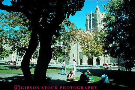 Stock Photo #14468: keywords - adults architecture building buildings campus campuses college colleges design education gothic higher horz ivy jersey league masonry new princeton stone student students style universities university