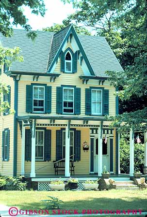 Stock Photo #14503: keywords -  architecture building buildings cape court design home house jersey may new style vert victorian