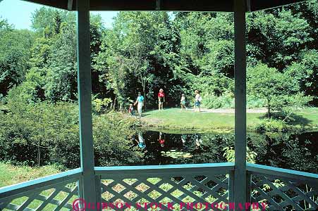 Stock Photo #14505: keywords - cape court garden gardens gazebo gazebos horz house jersey leamings may new people pond ponds public