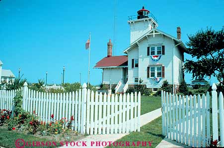 Stock Photo #14511: keywords -  architecture building coast coastal fence fences hereford historic horz jersey lighthouse lighthouses new picket seashore shore shoreline wildwood