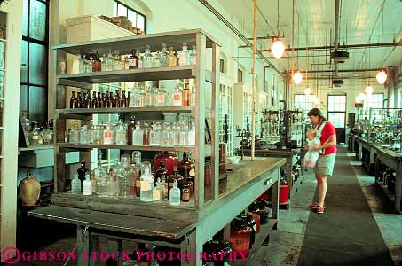 Stock Photo #14525: keywords -  american chemistry classic early edison equipment historic history horz industrial industries industry interior interiors invent inventing inventor inventors invents jersey laboratory looks national new old orange park parks people person public research researching science scientific scientist site sites vintage west woman