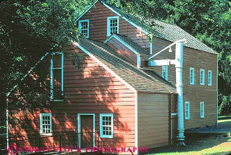 Stock Photo #14526: keywords -  american architecture building colonial colonies colony historic history horz jersey morristown new old speedwell vintage wood wooden