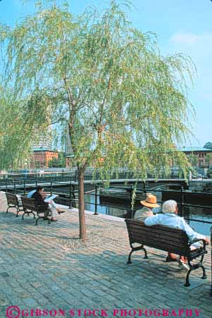 Stock Photo #9278: keywords - cities city england island new outdoor outdoors outside park people plaza plazas providence relax relaxing rhode river vert waterplace