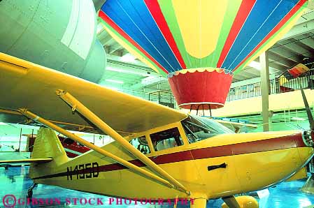 Stock Photo #14552: keywords -  airplane balloon center city colorful display displaying displays flies flight fly flying horz kirkpatrick oklahoma space