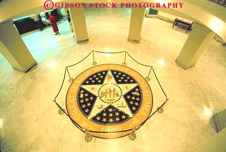 Stock Photo #14556: keywords -  building buildings capitol capitols circle circular city floor floors horz house inlaid inlay mosaic municipal oklahoma oval public seal star stars state symbol symbolic symbolism symbolizes symbols