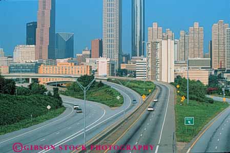 Stock Photo #7731: keywords -  america american architecture atlanta building buildings business center cities city cityscape cityscapes divided downtown elevated freedom freeway georgia high highway horz modern new office overhead parkway rise road route skyline skylines south street traffic urban usa view