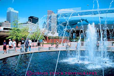 Stock Photo #11611: keywords -  atlanta building buildings cities city cityscape cityscapes downtown fountain fountains georgia horz plaza plazas polk south southern street streets urban water