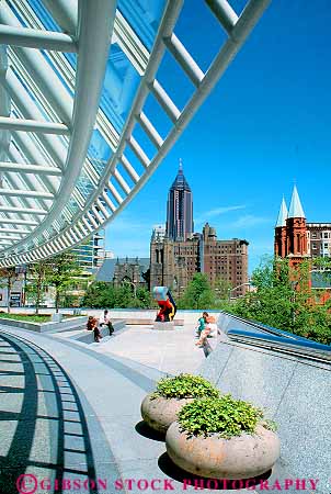 Stock Photo #11614: keywords -  atlanta building buildings center cities city cityscape cityscapes corporate downtown georgia outdoors peachtree people plaza plazas relax relaxed relaxing south southern street streets urban vert