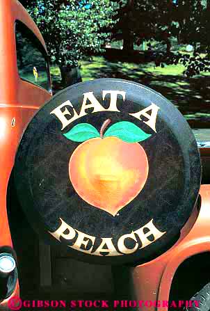 Stock Photo #11645: keywords -  atlanta cover eat georgia local painting peach saying sign signs south southern tire urban vert