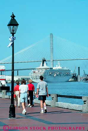 Stock Photo #14589: keywords - architecture cruise design destination georgia historic people port region river rivers savannah ship ships south southern style summer sunny sunshine tour tourist tourists travel vacation vert walk walking walks warm waterfront
