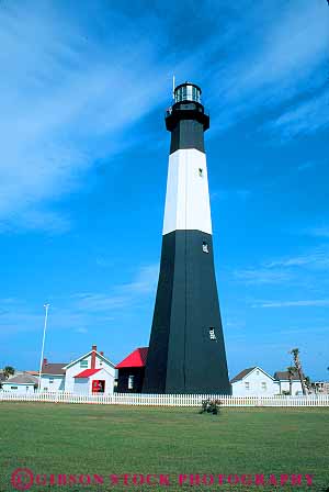 Stock Photo #14595: keywords -  architecture building color colorful design destination georgia graphic high historic island landmark landmarks lighthouse lighthouses near paint painted region savannah slender south southern style tall tower towers travel tybee vert