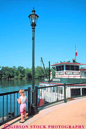 Stock Photo #14634: keywords -  augusta child children georgia girl lamp municipal outdoor outside park parks post public railing region released river riverboat riverfront riverfronts rivers riverwalk savannah shore shoreline south southern vert walkway