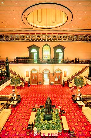 Stock Photo #14668: keywords -  architecture bilateral bilaterally building buildings capitol capitols carolina columbia design greek house interior interiors legislature lobbies lobby room south state style symmetrical symmetry vert