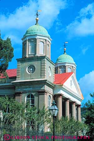 Stock Photo #9602: keywords -  architecture building buildings carolina charleston church churches classic first historic presbyterian south tradition traditional vert