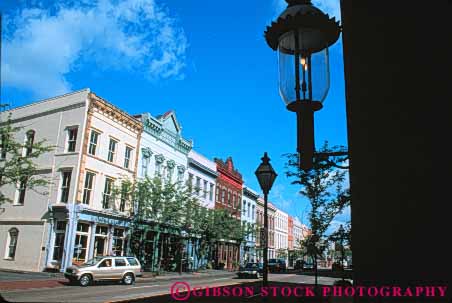 Stock Photo #9613: keywords -  architecture building buildings business carolina charleston classic district gas historic horz lamp lantern meeting south store stores street streets tradition traditional