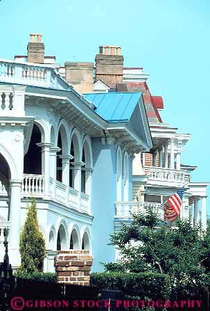 Stock Photo #13891: keywords -  architecture battery big building buildings carolina charleston design historic history homes houses large neighborhood region residence residential south southern street style vert