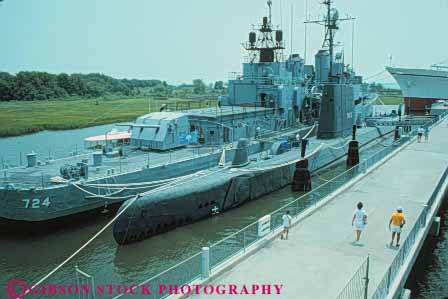 Stock Photo #9616: keywords - and attraction battleship carolina charleston clamagore docked horz laffey maritime memorial memorials military museum museums navy patriots point ship ships south submarine tourist war