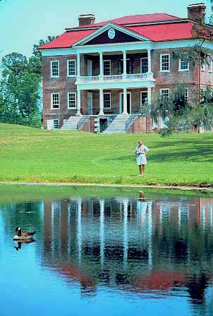 Stock Photo #14694: keywords -  architecture building buildings carolina charleston drayton hall heritage historic home house mansion mansions old people plantation plantations pond ponds preserve preserved south vert vintage water