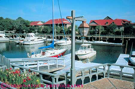 Stock Photo #14709: keywords - boat boats building buildings carolina coast coastal communities community cove harbor harbors head hilton horz in leisure marina marinas modern new resort resorts shelter shore shoreline south summer vacation