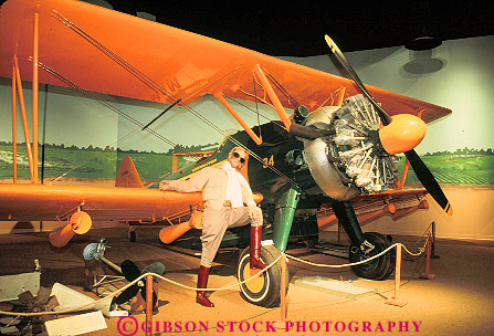 Stock Photo #14719: keywords -  antique aviation biplane biplanes display displaying displays exhibit exhibits horz jackson mississippi museum old plane planes vintage
