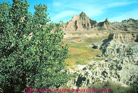 Stock Photo #14779: keywords -  badlands dakota eroded erodes eroding erosion formations horz national park parks prairie public sedimentary south