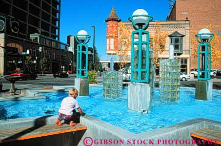 Stock Photo #7737: keywords - america american architecture boise boy building buildings business center child cities city cityscape cityscapes downtown fountain girl hall horz idaho kid modern new released urban usa water