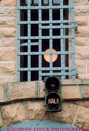 Stock Photo #12184: keywords -  attraction boise historic idaho iron jail jails metal old penitenary penitentiaries prison rock screen site stone stones tourist vert wall window