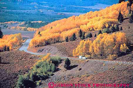 Stock Photo #14821: keywords - aspen autumn car cars color fall foliage galena hill hilly horse horz idaho landscape mountain mountains pickup pull pulling pulls region rocky scenery scenic season slope slopes state terrain tow towing tows trailer tree trees truck trucks up uphill upward upwards vehicle